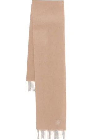 Paul Smith Logo-embroidered cashmere scarf