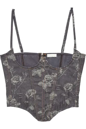 FLEUR DU MAL No cup jacquard bustier