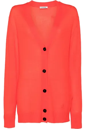 Jil Sander Jil Sanda+ logo embroidery cardi-coat
