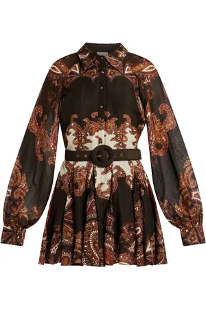 HEMANT AND NANDITA Paisley-print mini dress