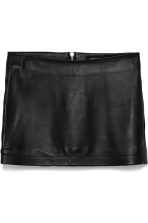 Purple Brand Lambskin mini skirt