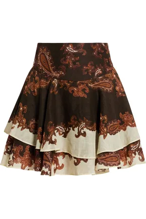 HEMANT AND NANDITA Paisley-print mini skirt