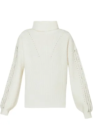 Liu Jo Rhinestone-embellished wool sweater