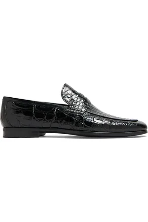 Magnanni Embossed texture loafers