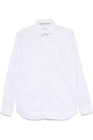 Tintoria Mattei Windowpane-pattern shirt