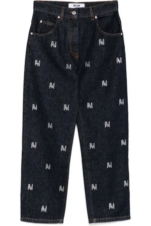 Msgm Crystal-embellished jeans