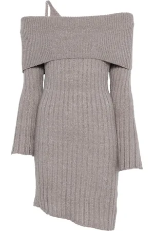 House of Sunny Chunky-rib mini dress