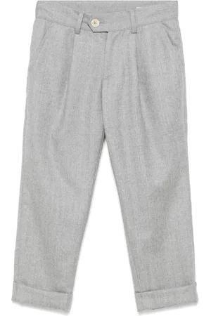 Brunello Cucinelli Mélange-effect trousers