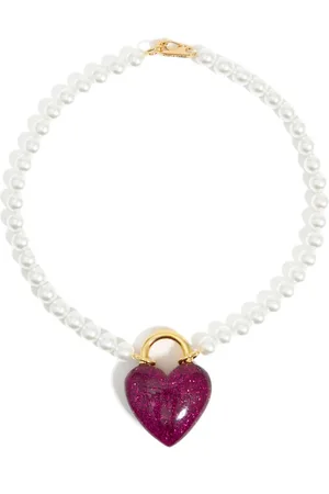 Bimba y Lola Heart and pearls necklace