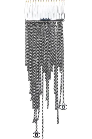 CHANEL 2000 CC chain hair pin