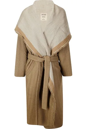 UMA WANG Belted cardigan coat