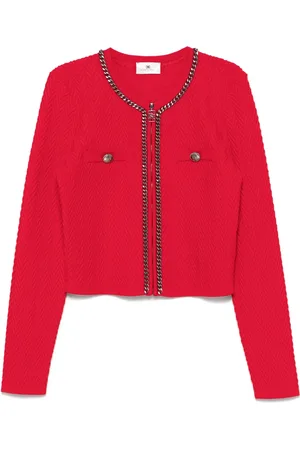 Elisabetta Franchi Herringbone-stitch cardigan