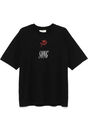 SONG FOR THE MUTE Song-print T-shirt