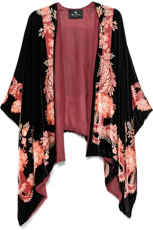 Etro Paisley-print velvet cape