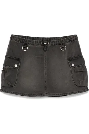 COPERNI Denim cargo mini skirt
