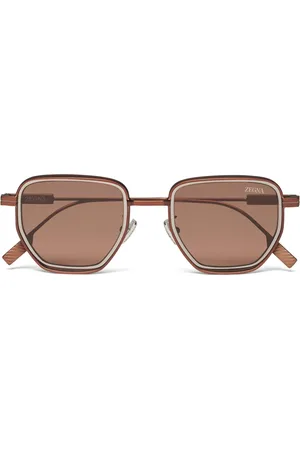Ermenegildo Zegna Hexagon-frame sunglasses