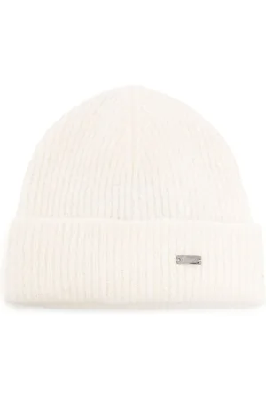 HERNO Logo-plaque beanie hat