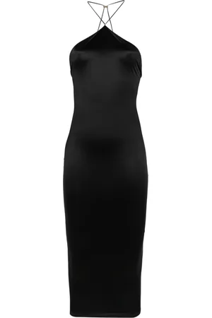MAISON CLOSE Open-back midi dress