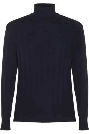 LARDINI Ribbed-knit wool jumper