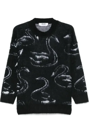Msgm Patterned-jacquard sweater