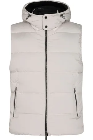 MOORER Padded hooded gilet