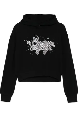 Musium Div. Logo embroidery hoodie