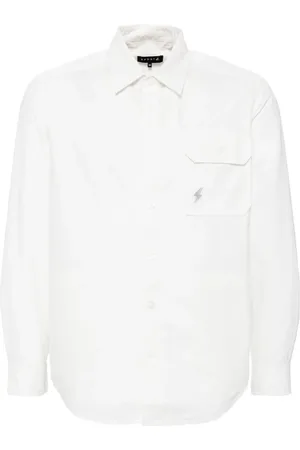 AGNÈS B. Logo-embroidered shirt