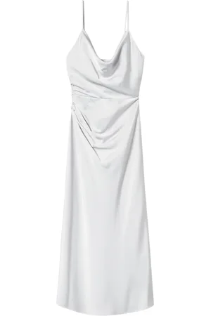 Twin-Set Satin draped midi dress