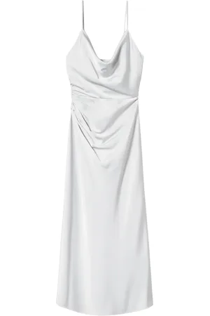 Twin-Set Satin-weave midi dress