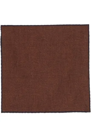 ELEVENTY Scallop-edge pocket square