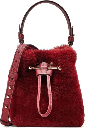 STRATHBERRY Shearling bucket bag