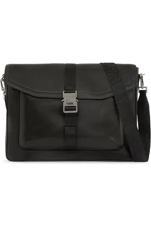 Karl Lagerfeld Pebbled leather laptop bag