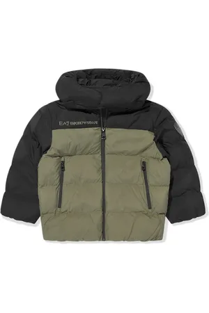 Emporio Armani Logo-patch hooded jacket