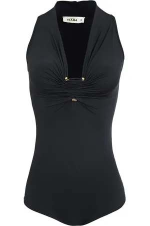 AMIR SLAMA Ruched-detail bodysuit