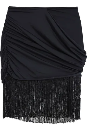 AMIR SLAMA Fringe-detail mini skirt