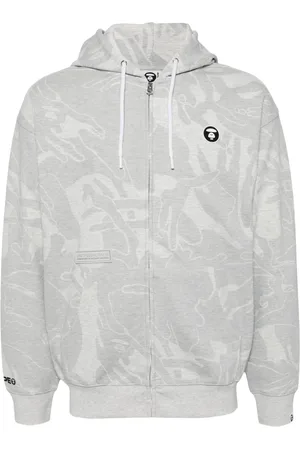 A Bathing Ape Moonface logo hooded jacket
