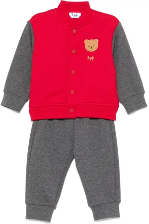 Il gufo Teddy-bear motif jersey tracksuit