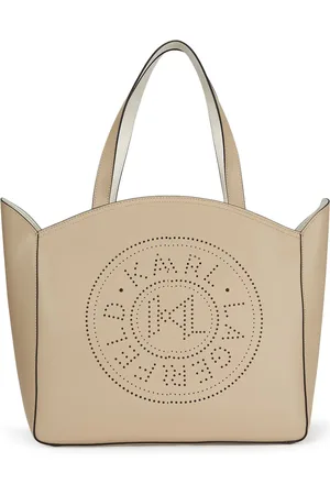 Karl Lagerfeld K/Circle perforated-logo tote bag