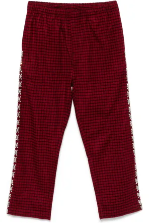 Baziszt Diamplaid trousers