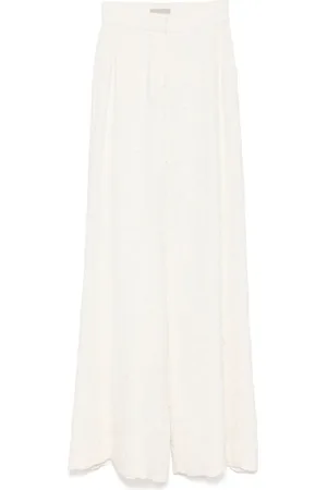 Elie saab Embroidered flared trousers