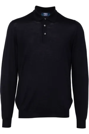 FEDELI Virgin-wool polo shirt