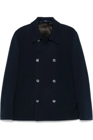 FEDELI Double-breasted peacoat