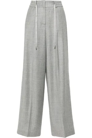PESERICO SIGN Lurex palazzo trousers