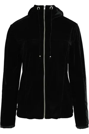 AMIR SLAMA Velour hooded jacket