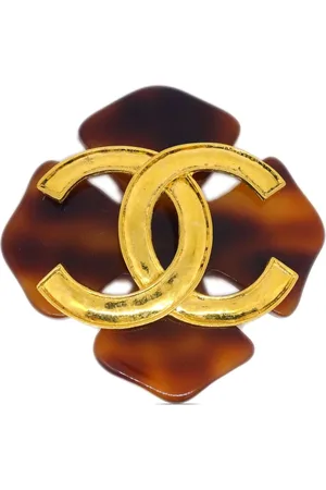CHANEL 1994 CC four-leaf clover brooch