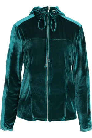 AMIR SLAMA Velour hooded jacket