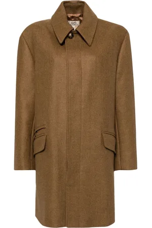 Hermès 1990-2000s single-breasted coat