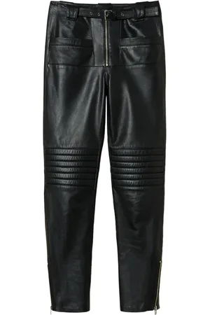 Twin-Set Fairfax leather biker trousers