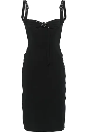 MUGLER Bucked bustier midi dress