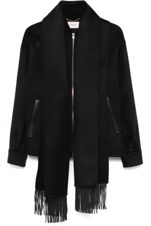Agnona Scarf-detail bomber jacket